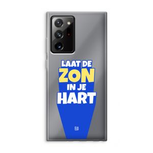Laat de zon in je hart: Samsung Galaxy Note 20 Ultra / Note 20 Ultra 5G Transparant Hoesje