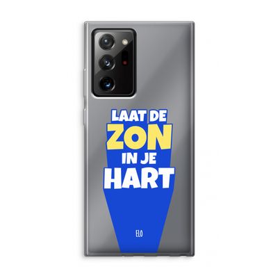 Laat de zon in je hart: Samsung Galaxy Note 20 Ultra / Note 20 Ultra 5G Transparant Hoesje