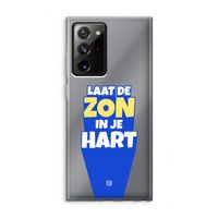 Laat de zon in je hart: Samsung Galaxy Note 20 Ultra / Note 20 Ultra 5G Transparant Hoesje