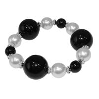 Parel Armband Zwart/Wit Parel Armband Zwart/Wit