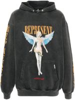 Represent hoodie Reborn à imprimé graphique - Gris - thumbnail