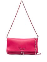 Zadig&Voltaire sac porté épaule en cuir à plaque logo - Rose