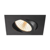 SLV Vierkante led spot New Tria Uni zwart - CCT - 600lm - 38g 1007438
