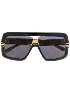 Gucci Eyewear lunettes de soleil oversize à monture carrée - Noir