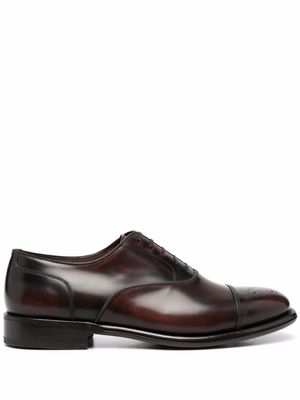 Ferragamo richelieus à design perforé - Noir