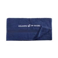 Captain&apos;s Collection Handdoek Welcome On Board Geborduurd 50 X 100 Cm Navy Default