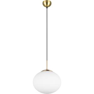 LED Hanglamp - Hangverlichting - Trion Ferdi - E27 Fitting - 1-lichts - Rond - Mat Messing - Metaal