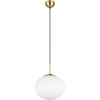 LED Hanglamp - Hangverlichting - Trion Ferdi - E27 Fitting - 1-lichts - Rond - Mat Messing - Metaal