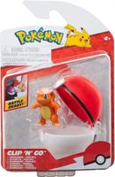 Pokemon Figure - Charmander (Action Pose) + Poke Ball (Clip 'n' Go)