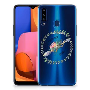 Samsung Galaxy A20s Telefoonhoesje met Naam Boho Dreams