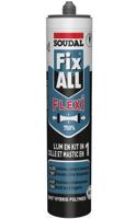 Soudal Fix - All Flexi | Lijm- en voegkit | Zwart | 290 ml - 105031