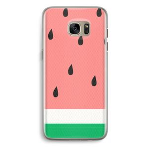 Watermeloen: Samsung Galaxy S7 Edge Transparant Hoesje