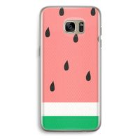 Watermeloen: Samsung Galaxy S7 Edge Transparant Hoesje