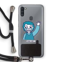 Zwaai: Samsung Galaxy A11 Transparant Hoesje met koord