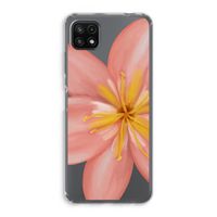Pink Ellila Flower: Samsung Galaxy A22 5G Transparant Hoesje