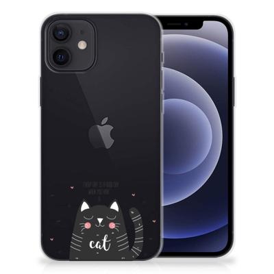 iPhone 12 | 12 Pro (6.1") Telefoonhoesje met Naam Cat Good Day iPhone 12 | 12 Pro (6.1") Telefoonhoesje met Naam Cat Good Day