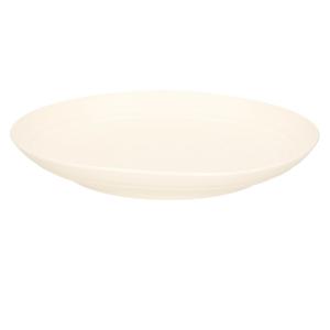 PlasticForte Rond bord/camping bord - D22 cm - ivoor wit - kunststof