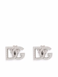 Dolce & Gabbana boucles d'oreilles en or blanc 18ct orné de saphirs - Argent