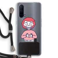 Hartje: OnePlus Nord CE 5G Transparant Hoesje met koord