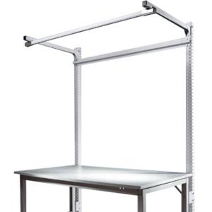 Manuflex ZB3843.9006 Opbouwdeel met arm voor universele + PROFI speciale reden tafels, gebruiksh 1500 mm