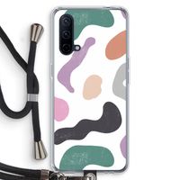 Memphis Shapes: OnePlus Nord CE 5G Transparant Hoesje met koord