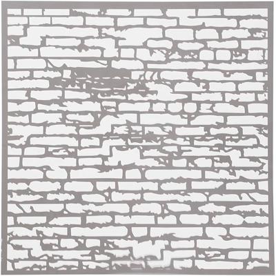 Creativ Company Sjabloon, stenen muur, afm 30,5x30,5 cm, dikte 0,31 mm, 1 vel