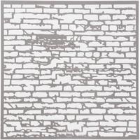 Creativ Company Sjabloon, stenen muur, afm 30,5x30,5 cm, dikte 0,31 mm, 1 vel