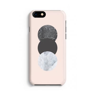 Marmeren cirkels: iPhone 8 Volledig Geprint Hoesje
