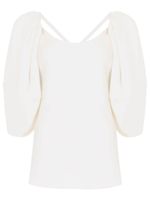 Gloria Coelho blouse Henrique VIII en crêpe - Blanc