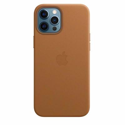 Apple Leather MagSafe Case iPhone 12 Pro Max Saddle Brown