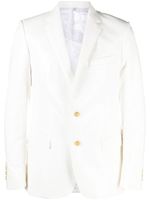 Walter Van Beirendonck blazer à simple boutonnage - Blanc