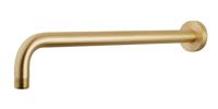Wiesbaden Caral douchearm met muurbevestiging 45 cm geborsteld messing
