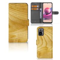 Xiaomi Redmi Note 10S | 10 4G | Poco M5s | Book Style Case | Licht Hout