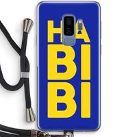 Habibi Blue: Samsung Galaxy S9 Plus Transparant Hoesje met koord