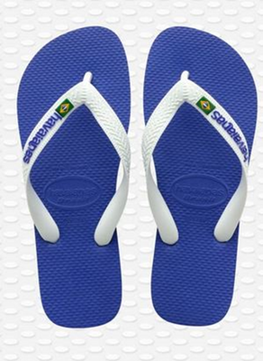 Havaianas Brasil Logo Slipper Navy Blue 35/36