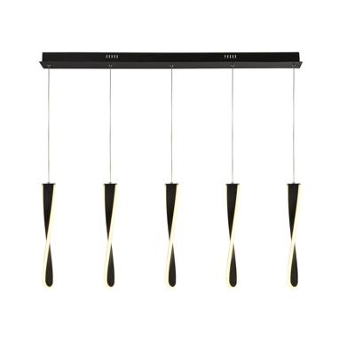 Searchlight Design 5-lichts hanglampPaddle - 8675-5BK