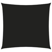 Zonnescherm vierkant 3,6x3,6 m oxford stof zwart - thumbnail