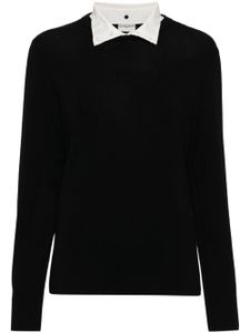 Claudie Pierlot pull à col détachable - Noir