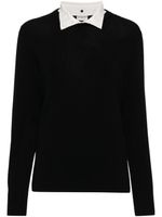 Claudie Pierlot detachable-collar jumper - Noir