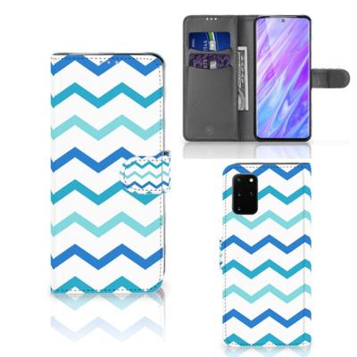 Samsung Galaxy S20 Plus | Telefoon Hoesje | Zigzag Blauw