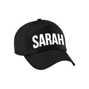 Sarah cadeau pet /cap zwart voor dames