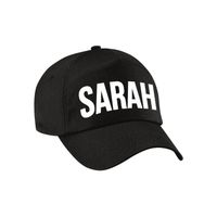 Sarah cadeau pet /cap zwart voor dames - thumbnail