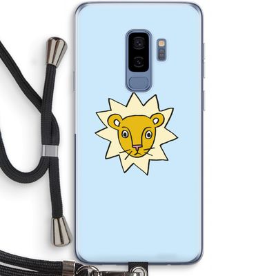 Kleine leeuw: Samsung Galaxy S9 Plus Transparant Hoesje met koord