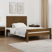 Wandhoofdbord 127,5x3x60 cm massief grenenhout honingbruin