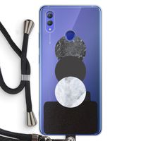 Marmeren cirkels: Honor Note 10 Transparant Hoesje met koord