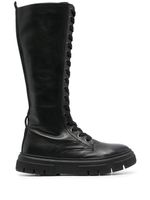 Geox bottes à lacets - Noir