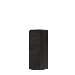 INK Badkamerkast - 35x37x106cm - 1 deur - links en rechtsdraaiend - greeploos - houten keerlijst - MFC Intens eiken 1257415