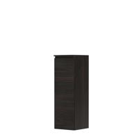 INK Badkamerkast - 35x37x106cm - 1 deur - links en rechtsdraaiend - greeploos - houten keerlijst - MFC Intens eiken 1257415