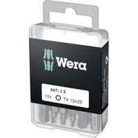 Wera 867/1 Z DIY SiS 05072407001 Torx-bit T 15 Gereedschapsstaal Gelegeerd, Taai D 6.3 10 stuk(s) - thumbnail