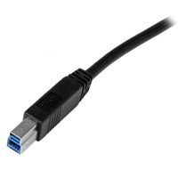 StarTech.com 1 m gecertificeerde SuperSpeed USB 3.0 A-naar-B-kabel M/M - thumbnail